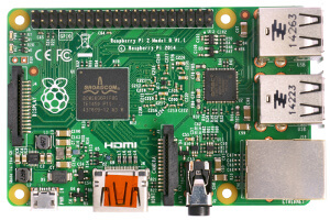 Raspberry Pi 2 Model B Top View