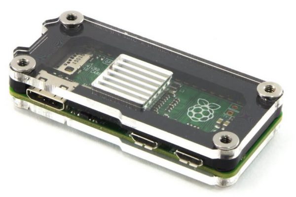 Zebra Black Ice Raspberry Pi Zero case